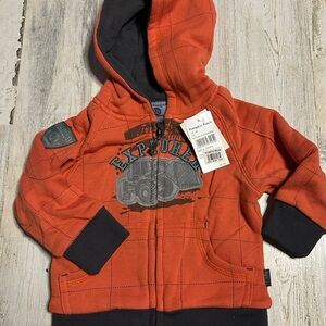 Pumpkin Patch Orange Explorer Hoodie 6-12m